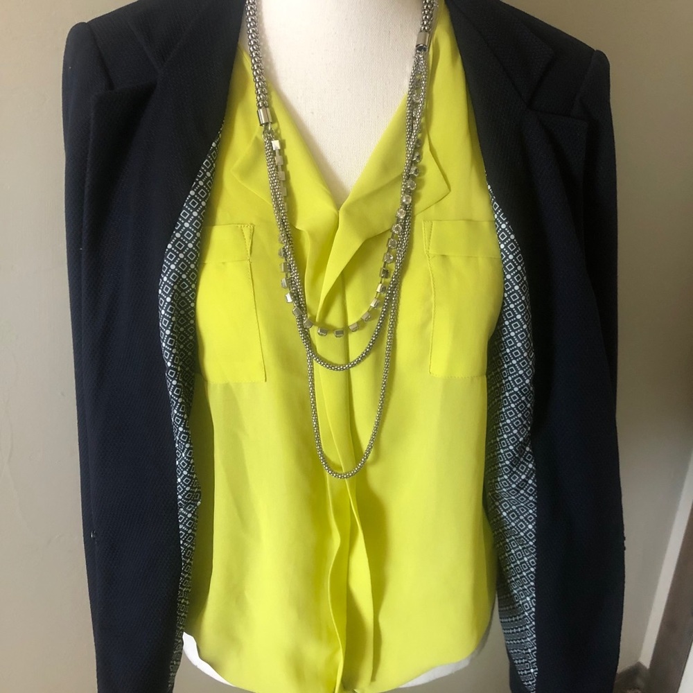 The limited navy blue blazer